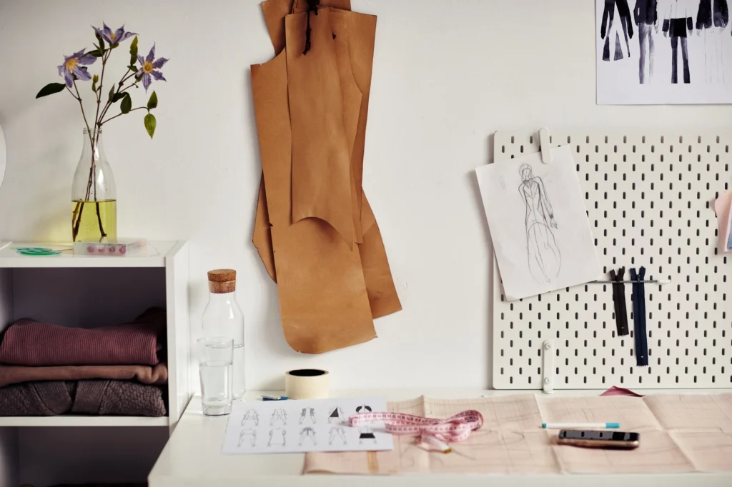 Workplace of Fashion Designer